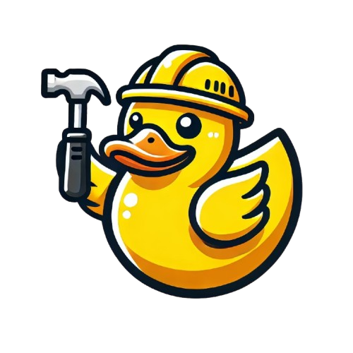 rubber ducky doing rubber-construction